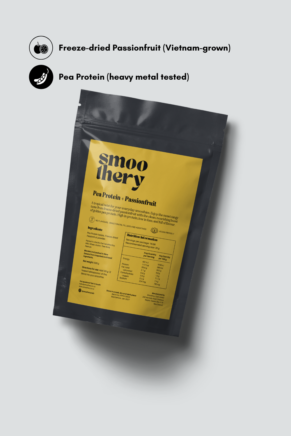 Pea Protein + Passionfruit